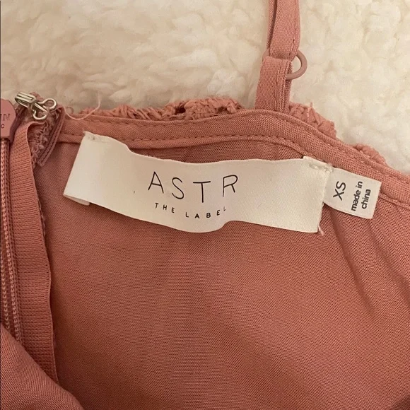 Astr Lace A-Line Midi Dress in Pink Mauve - Picture 2 of 8